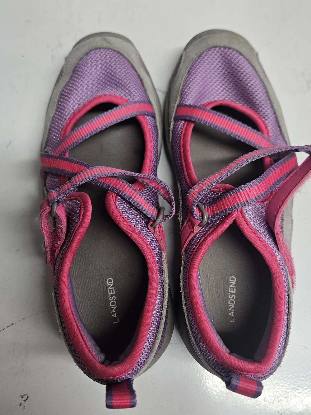 Lands' End Purple and Pink Kids' Mary Jane Water Shoes